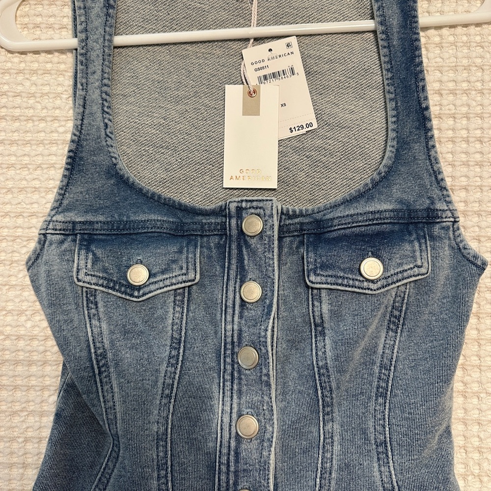 Jeanius Button Front Corset NWT xs